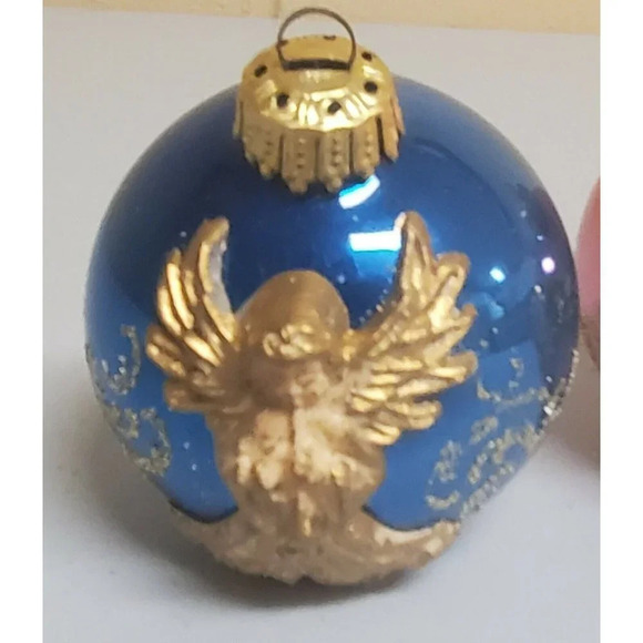 Vintage Kugelgruss Tradition Geniune Glass Angel Christmas Ornaments Germany - Picture 3 of 8
